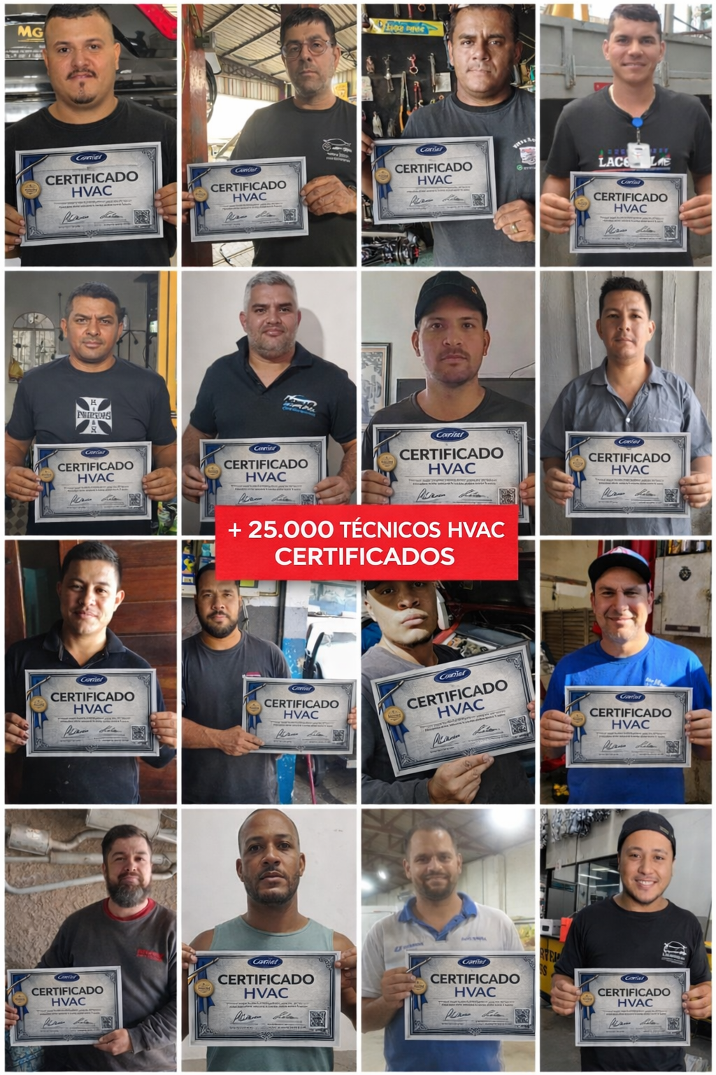 + 25.000 técnicos HVAC certificados
